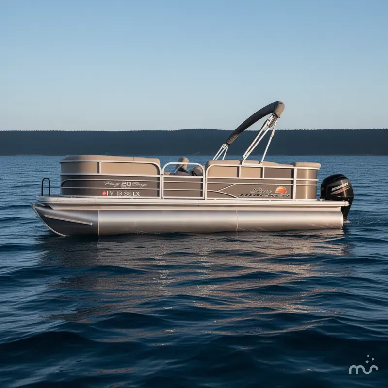 Slide: The Image of Sun Tracker Party Barge 20 DLX 2016 - 1