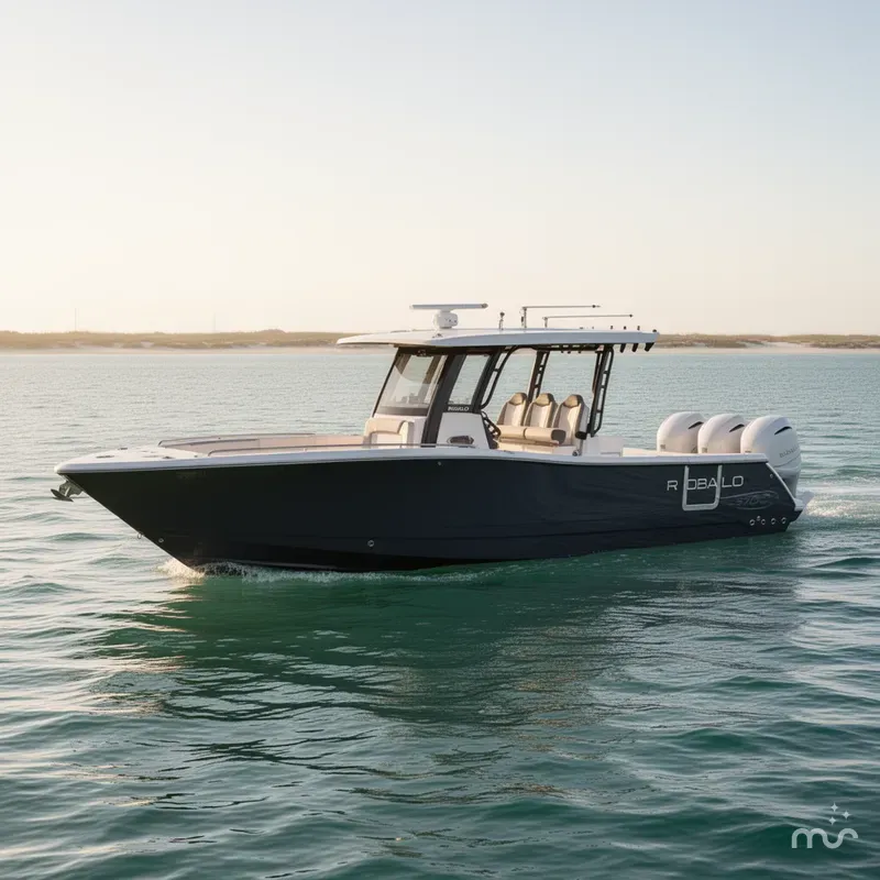 Slide: The Image of Robalo R300 Center Console 2025 - 2