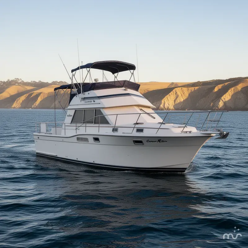 Slide: The Image of Carver 32 Aft Cabin Motor Yacht 1982 - 0
