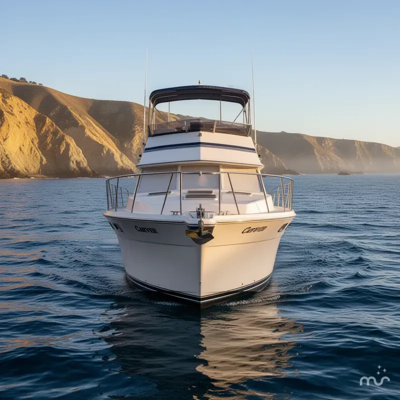 Slide: The Image of Carver 32 Aft Cabin Motor Yacht 1982 - 1