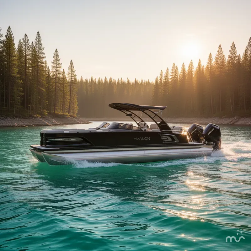 Slide: The Image of Avalon 2785 Excalibur LTD, Windshield Quad Lounger, Twin Mercury 400hp V-10's 2026 - 4