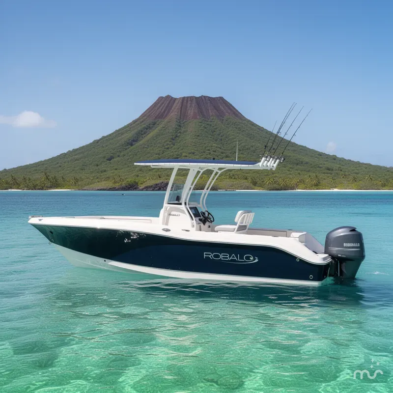 Slide: The Image of Robalo R200 In stock trailer included 2026 - 2