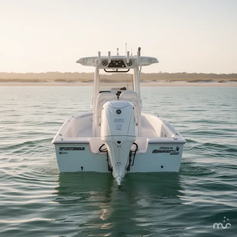 Slide: The Image of Sportsman Masters 247OE Bay Boat 2025 - 1