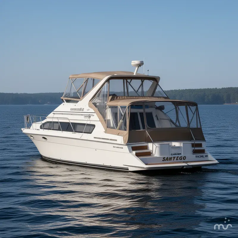 Slide: The Image of Carver Yachts 380 Santego 1999 - 1
