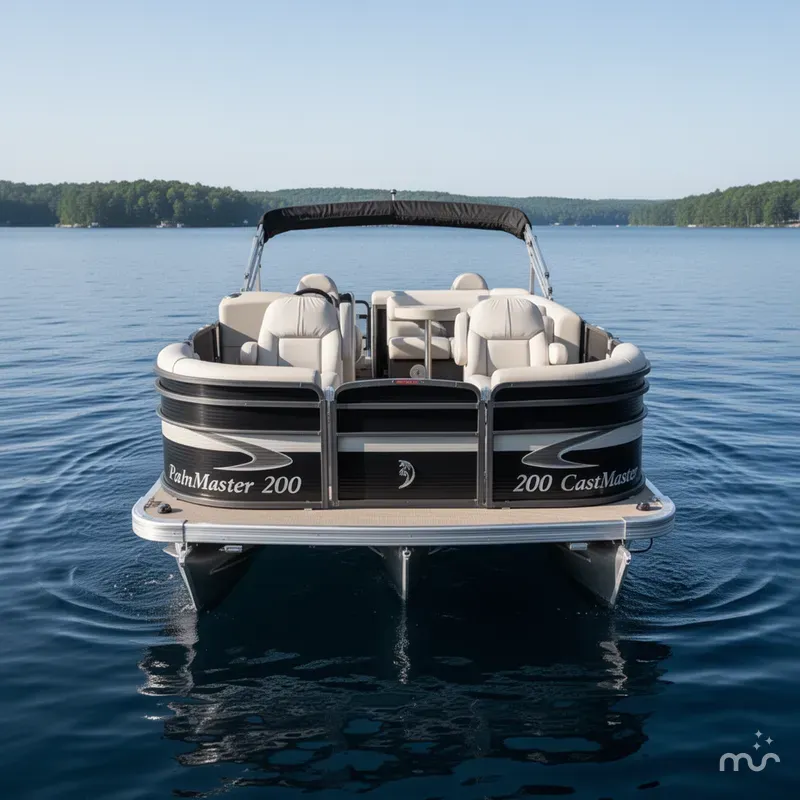 Slide: The Image of Palm Beach 200 Castmaster Pontoon With SEA LEGS 2017 - 1
