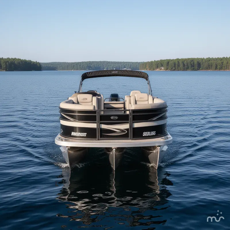 Slide: The Image of Palm Beach 200 Castmaster Pontoon With SEA LEGS 2017 - 2