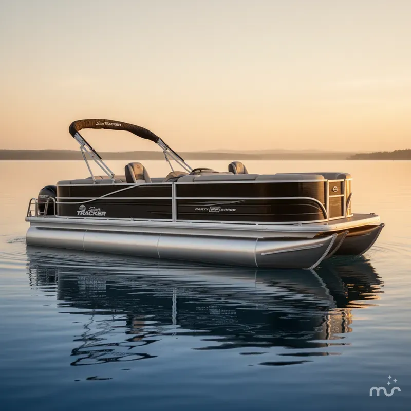 Slide: The Image of Sun Tracker PARTY BARGE 22 XP3 w/200HP 4 Stroke 2026 - 0