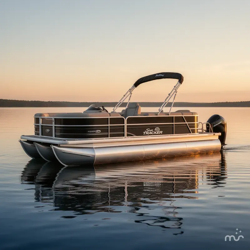 Slide: The Image of Sun Tracker PARTY BARGE 22 XP3 w/200HP 4 Stroke 2026 - 1