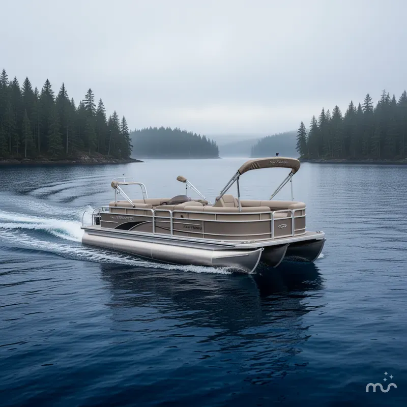 Slide: The Image of Sun Tracker Party Barge 18 DLX 2025 - 2