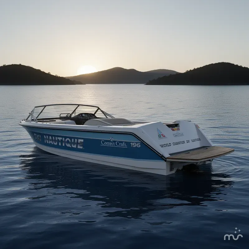 Slide: The Image of Correct Craft Ski Nautique 196 1991 - 1