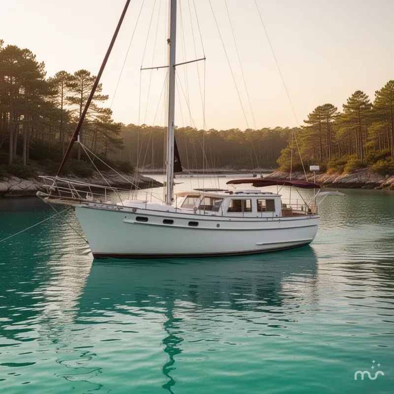 Slide: The Image of Island Trader 40 Motor Sailor 1982 - 2