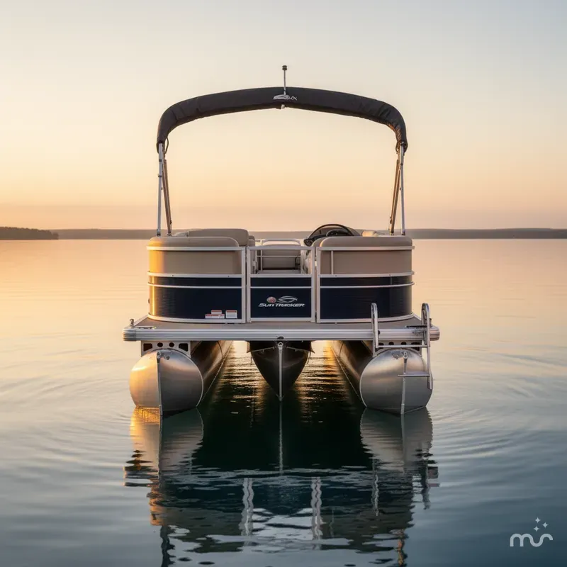 Slide: The Image of Sun Tracker Party Barge 22 DLX 2018 - 2