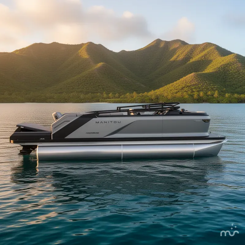 Slide: The Image of Manitou Cruise 20 MAX Bench Twin Tube 2025 - 2