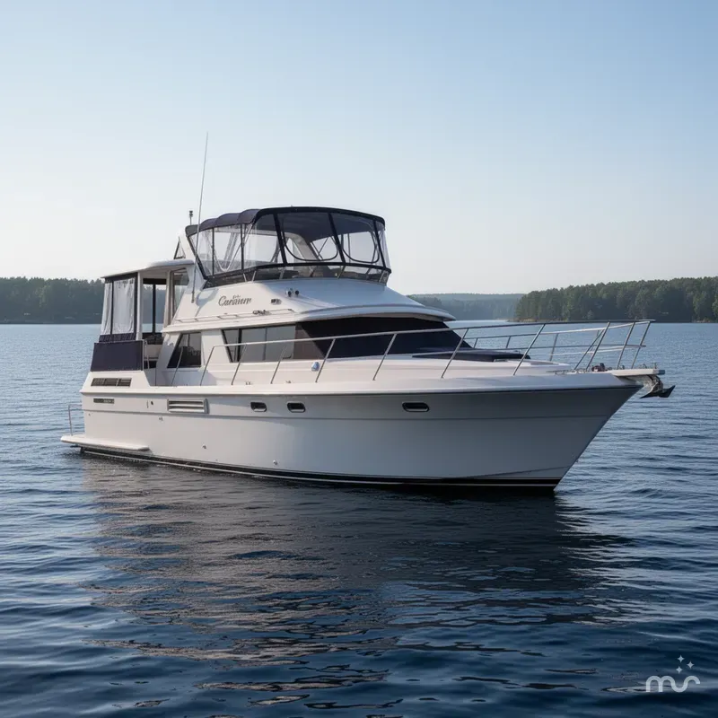Slide: The Image of Carver 440 Aft Cabin Motor Yacht 1994 - 0