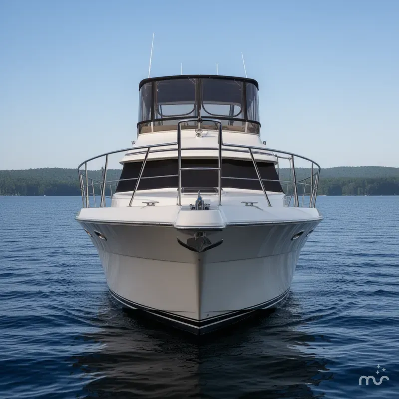 Slide: The Image of Carver 440 Aft Cabin Motor Yacht 1994 - 1