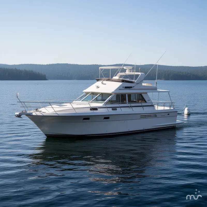 Slide: The Image of Carver 440 Aft Cabin Motor Yacht 1994 - 3