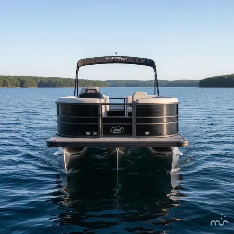 Slide: The Image of Montego Bay 8522 Fish & Cruise Deluxe Pontoon & Honda 4-Stroke EFI 2025 - 1