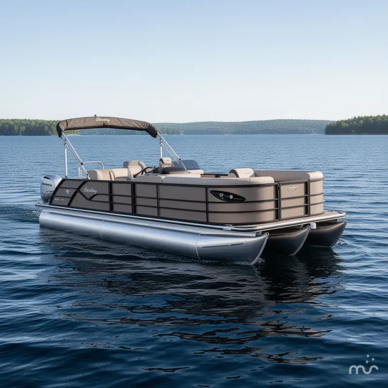 Slide: The Image of Bentley Pontoons Legacy 223 Swingback Tritoon & Honda 4-Stroke EFI 2025 - 0