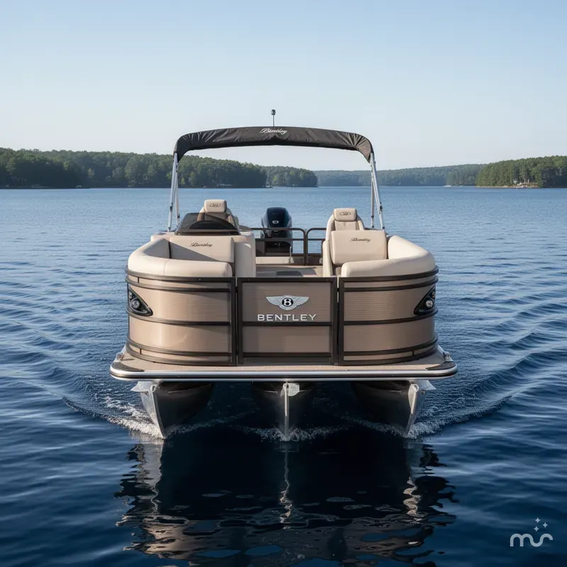 Slide: The Image of Bentley Pontoons Legacy 223 Swingback Tritoon & Honda 4-Stroke EFI 2025 - 2