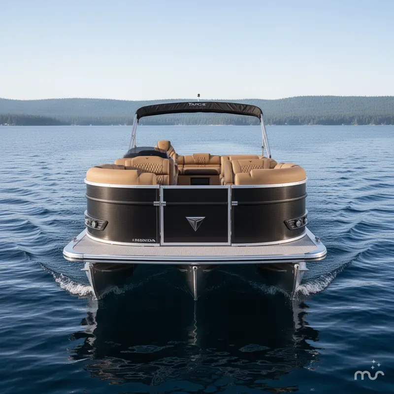 Slide: The Image of Tahoe Cascade 2385 Elite Cruise Tritoon & Honda 4-Stroke EFI 2025 - 1