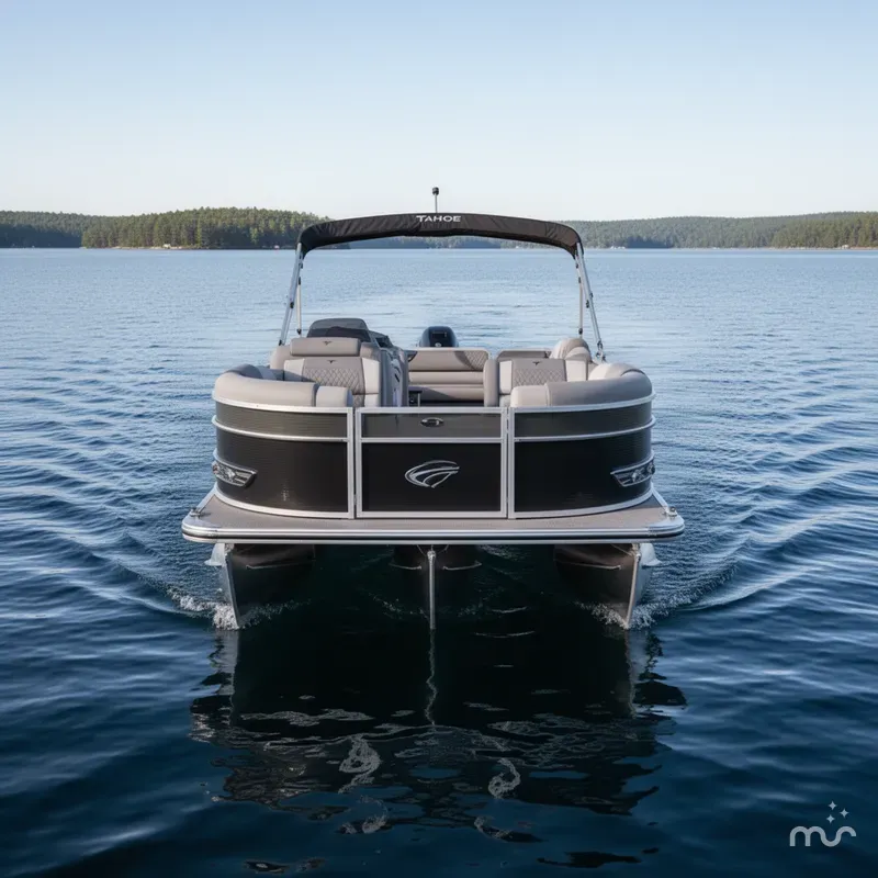 Slide: The Image of Tahoe Cascade 2385 Swingback Tritoon & 225HP 4-Stroke EFI 2025 - 1