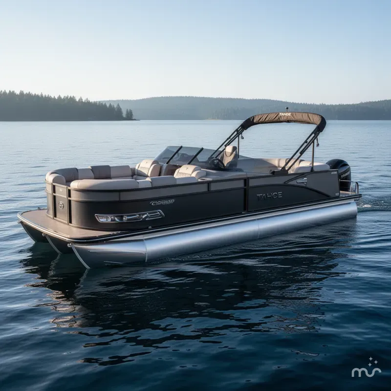 Slide: The Image of Tahoe Cascade 2585 Elite Windshield Tritoon & 250HP 4-Stroke 2025 - 0