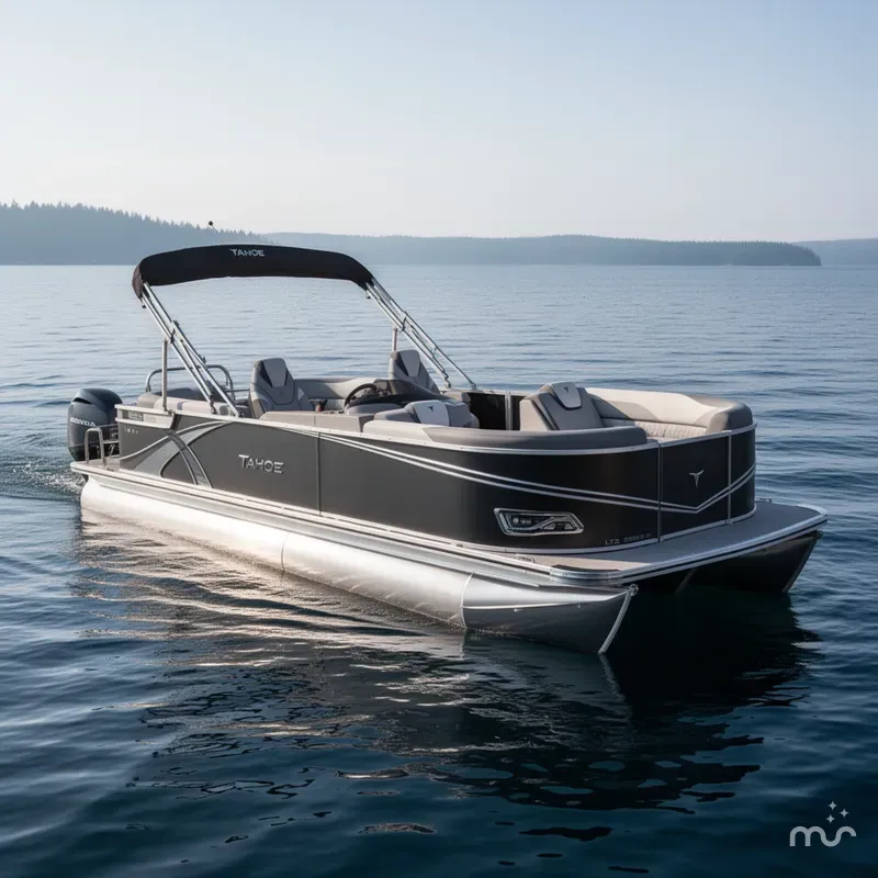 Slide: The Image of Tahoe LTZ 2385 Quad Lounge Tritoon & Honda 4-Stroke EFI 2025 - 0