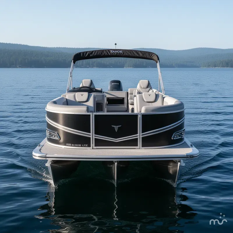 Slide: The Image of Tahoe LTZ 2385 Quad Lounge Tritoon & Honda 4-Stroke EFI 2025 - 1