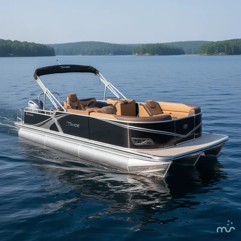 Slide: The Image of Tahoe LTZ 2385 Swingback (VRB) Tritoon & Honda 4-Stroke EFI 2025 - 0