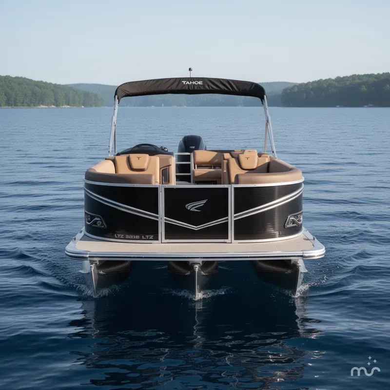 Slide: The Image of Tahoe LTZ 2385 Swingback (VRB) Tritoon & Honda 4-Stroke EFI 2025 - 1