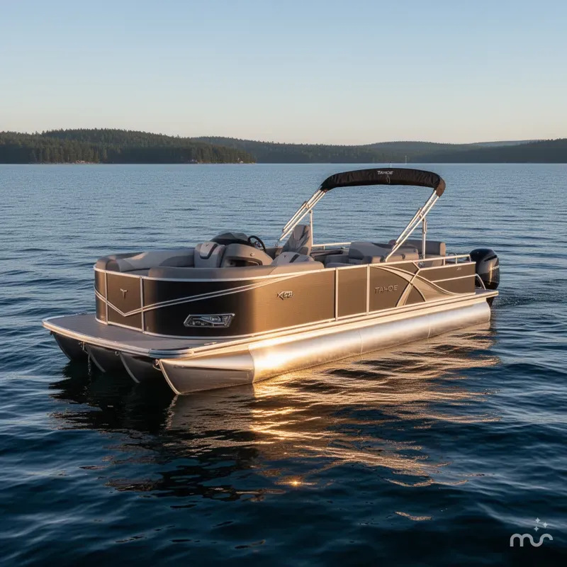 Slide: The Image of Tahoe LTZ 2385 Swingback (VRL) Tritoon & Honda 4-Stroke EFI 2025 - 1
