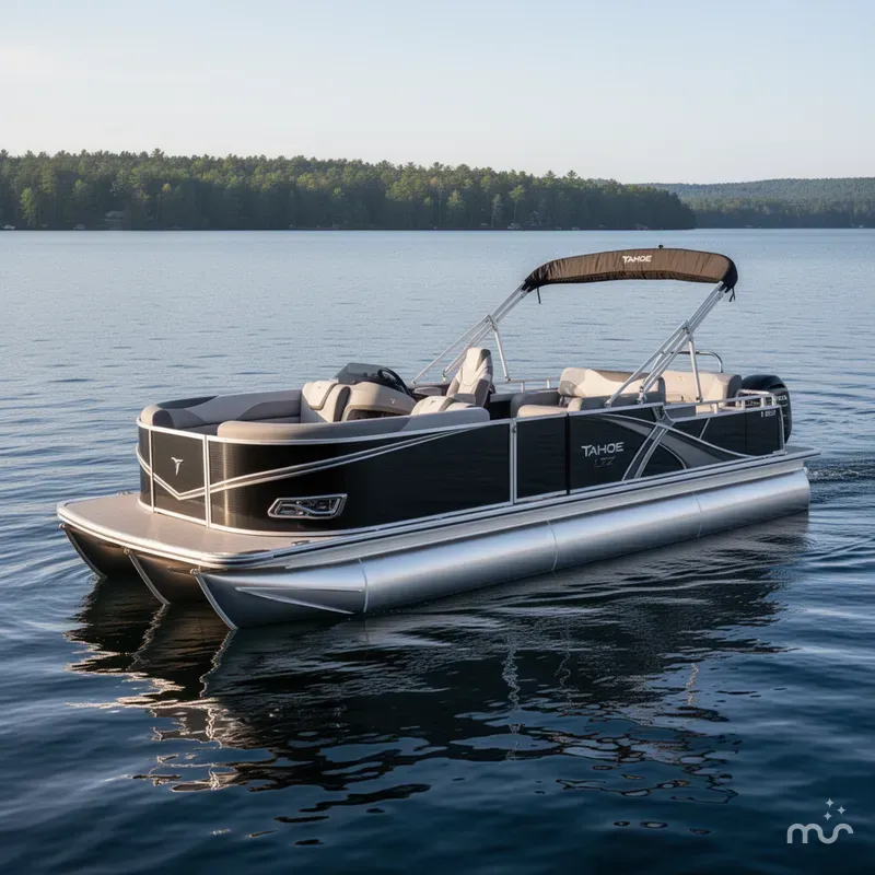 Slide: The Image of Tahoe LTZ 2385 Swingback (VRL) Tritoon & Honda 4-Stroke EFI 2025 - 0