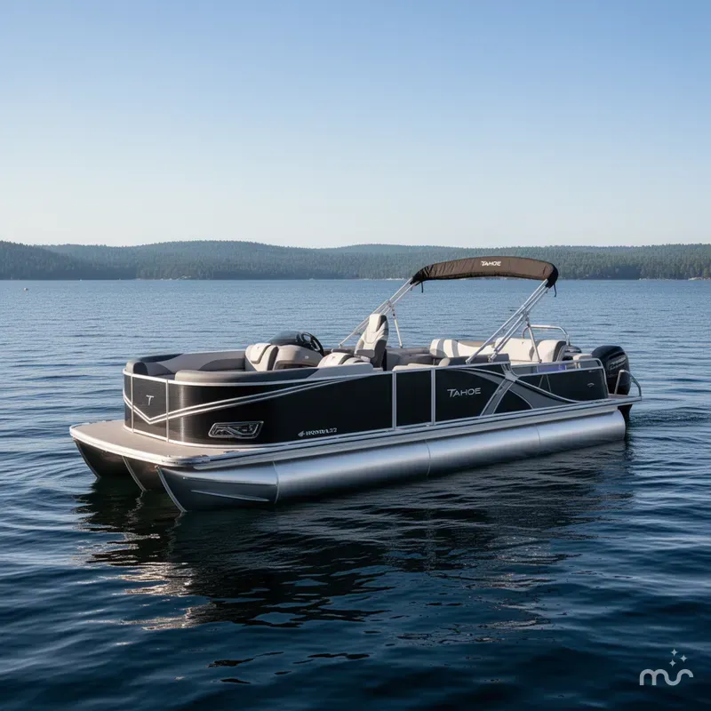 Slide: The Image of Tahoe LTZ 2385 Swingback (VRL) Tritoon & Honda 4-Stroke EFI 2025 - 1