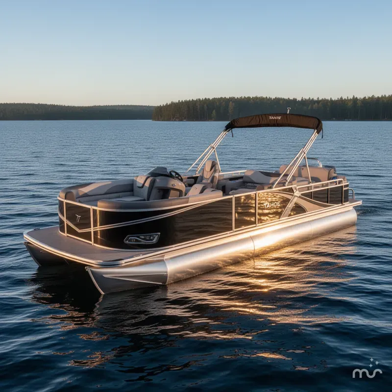 Slide: The Image of Tahoe LTZ 2385 Swingback (VRL) Tritoon & Honda 4-Stroke EFI 2025 - 2