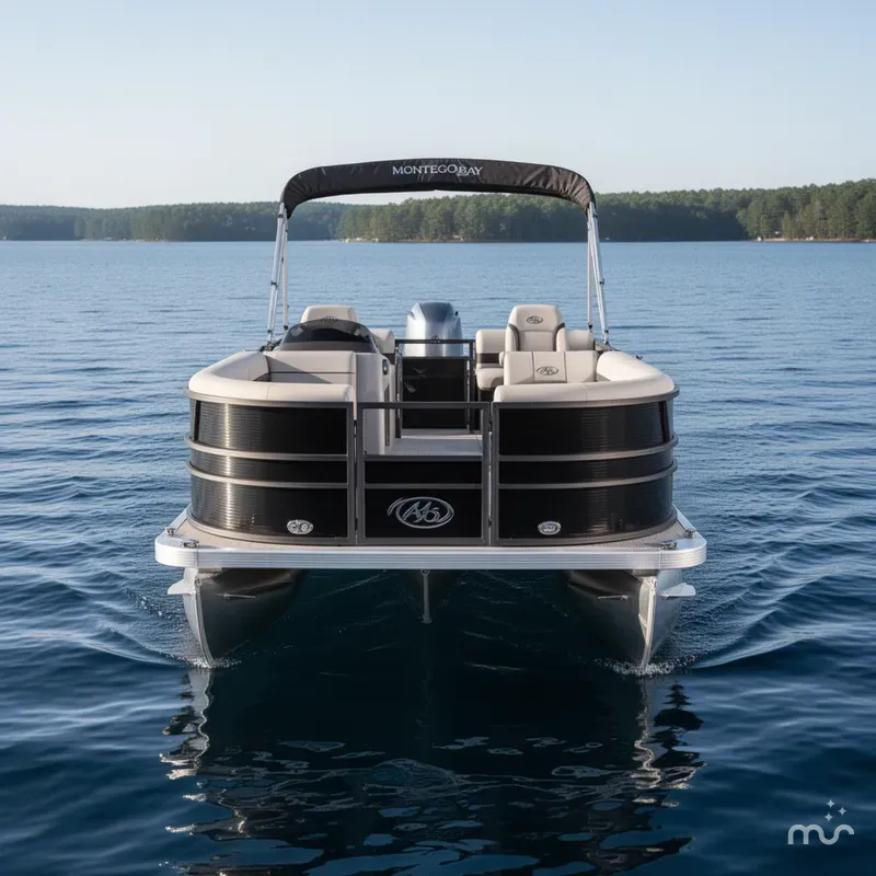 Slide: The Image of Montego Bay 8524 Swingback Deluxe Pontoon & Honda 4-Stroke EFI 2024 - 1