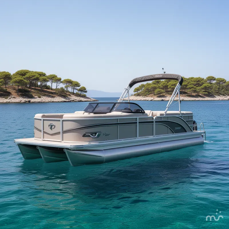 The Image of Tahoe 200HP Elite Windshield 2385 Tritoon 2024 - 0