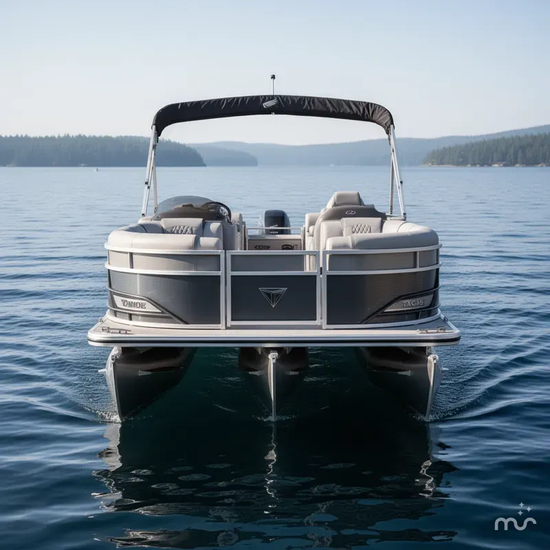 Slide: The Image of Tahoe Cascade 2385 Elite Tritoon & Honda 225HP 4-Stroke EFI 2025 - 1