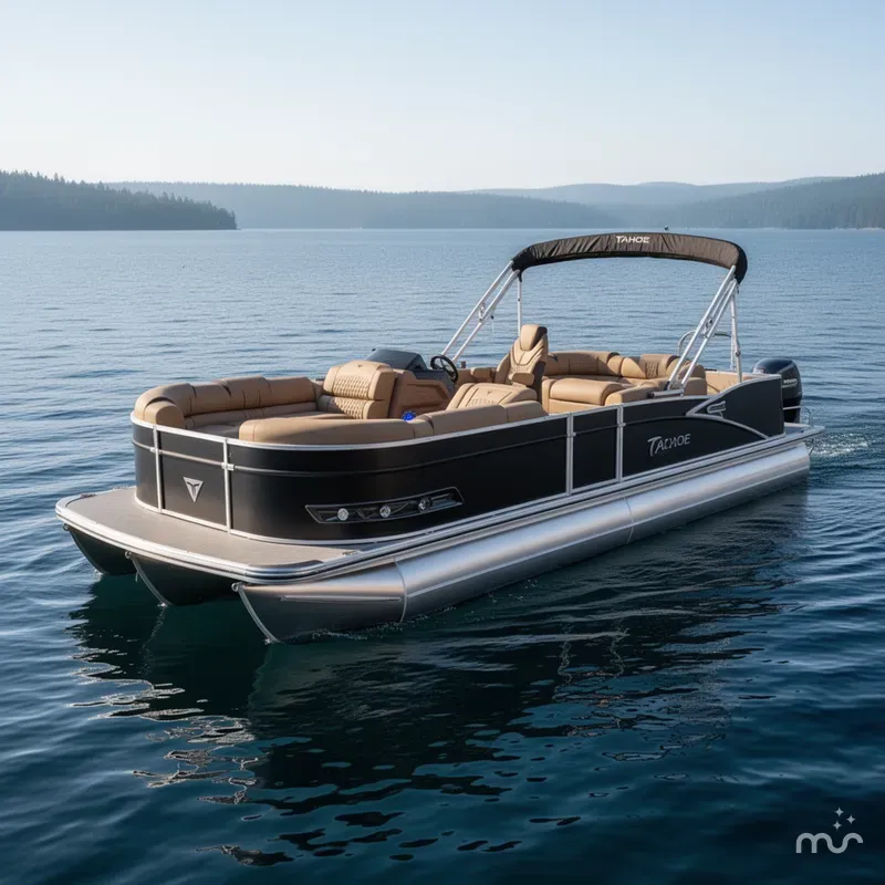 Slide: The Image of Tahoe Cascade 2385 Elite Tritoon & Honda 225HP 4-Stroke EFI 2025 - 1