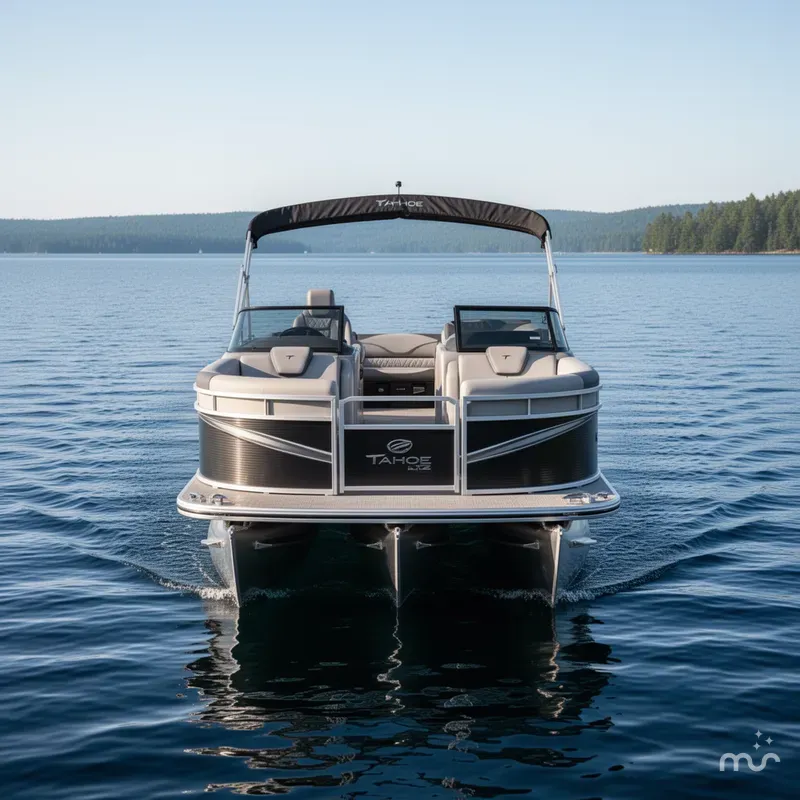 Slide: The Image of Tahoe LTZ 2385 Elite Windshield Tritoon & Honda 4-Stroke EFI 2025 - 1