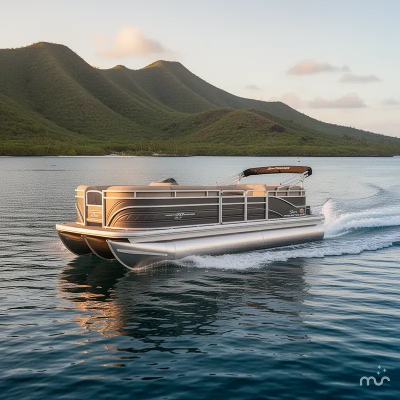 Slide: The Image of Sun Tracker Party Barge 20 DLX 2026 - 2
