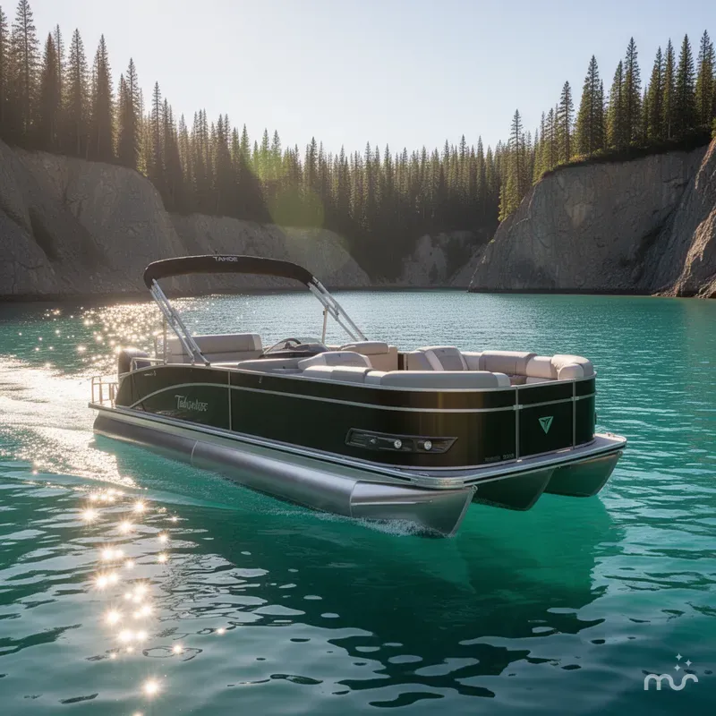 Slide: The Image of Tahoe Cascade 2385 Cruise Rear Bench (CRB) & Honda 4-Stroke EFI 2025 - 1