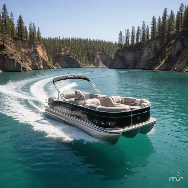 Slide: The Image of Tahoe Cascade 2385 Cruise Rear Bench (CRB) & Honda 4-Stroke EFI 2025 - 2