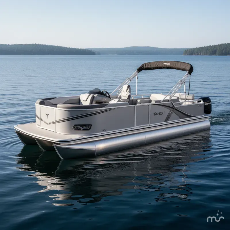 Slide: The Image of Tahoe LTZ 2385 Swingback (VRL) Pontoon & Honda 4-Stroke EFI 2025 - 2