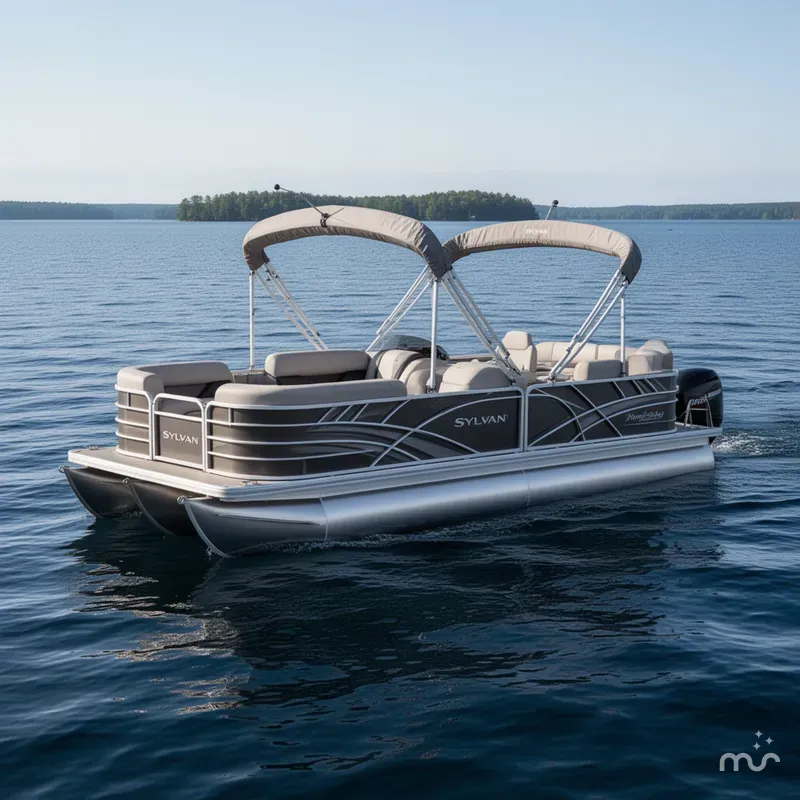 Slide: The Image of Sylvan 820 Party Fish Pontoon 2023 - 0