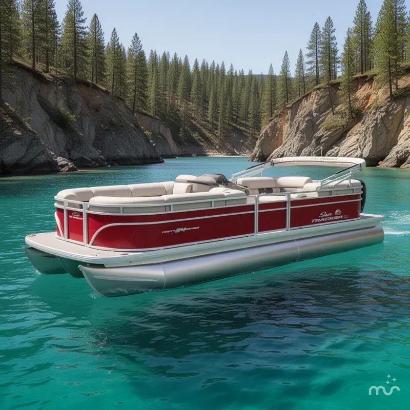 The Image of Sun Tracker Party Barge 24 DLX 2025 - 0