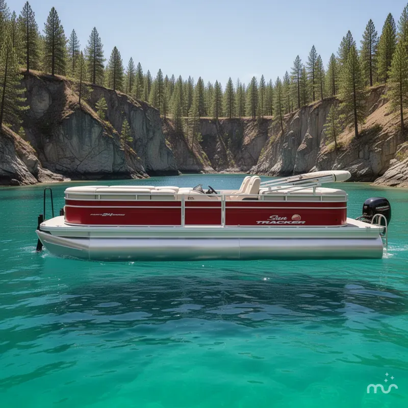 Slide: The Image of Sun Tracker Party Barge 24 DLX 2025 - 2