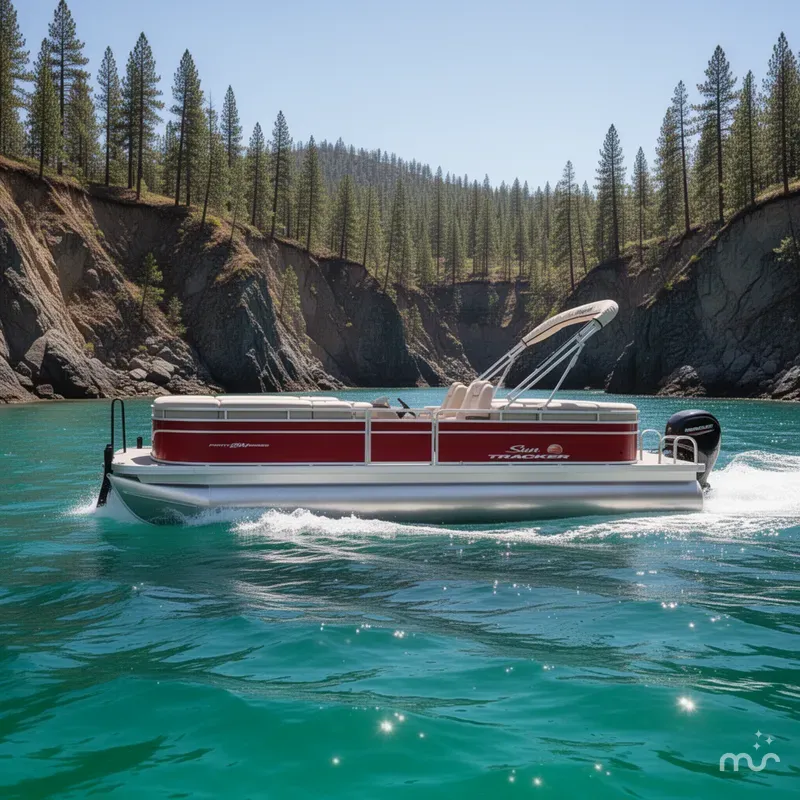 Slide: The Image of Sun Tracker Party Barge 24 DLX 2025 - 4