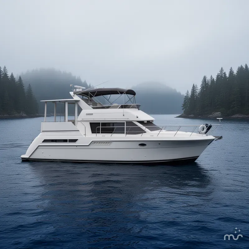 Slide: The Image of Carver Yachts 405 Motor Yacht 1997 - 2