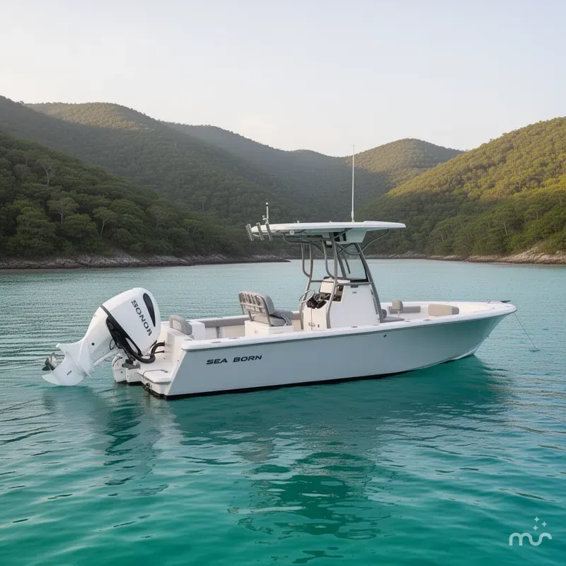 Slide: The Image of Sea Born LX24 Center Console 2022 - 2