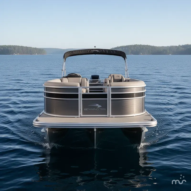 Slide: The Image of Bennington 2021 Bennington 22 SSRX Quad Lounge Pontoon & 115HP - $29995 2021 - 2